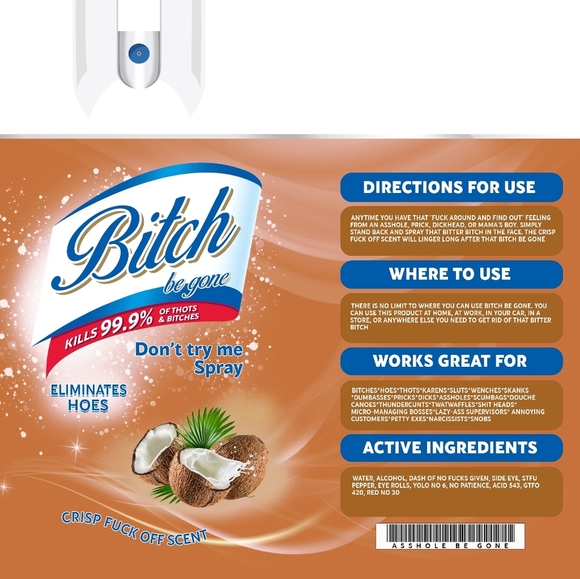 20 oz B*tch Be Gone Spray tumbler - Picture 9 of 10